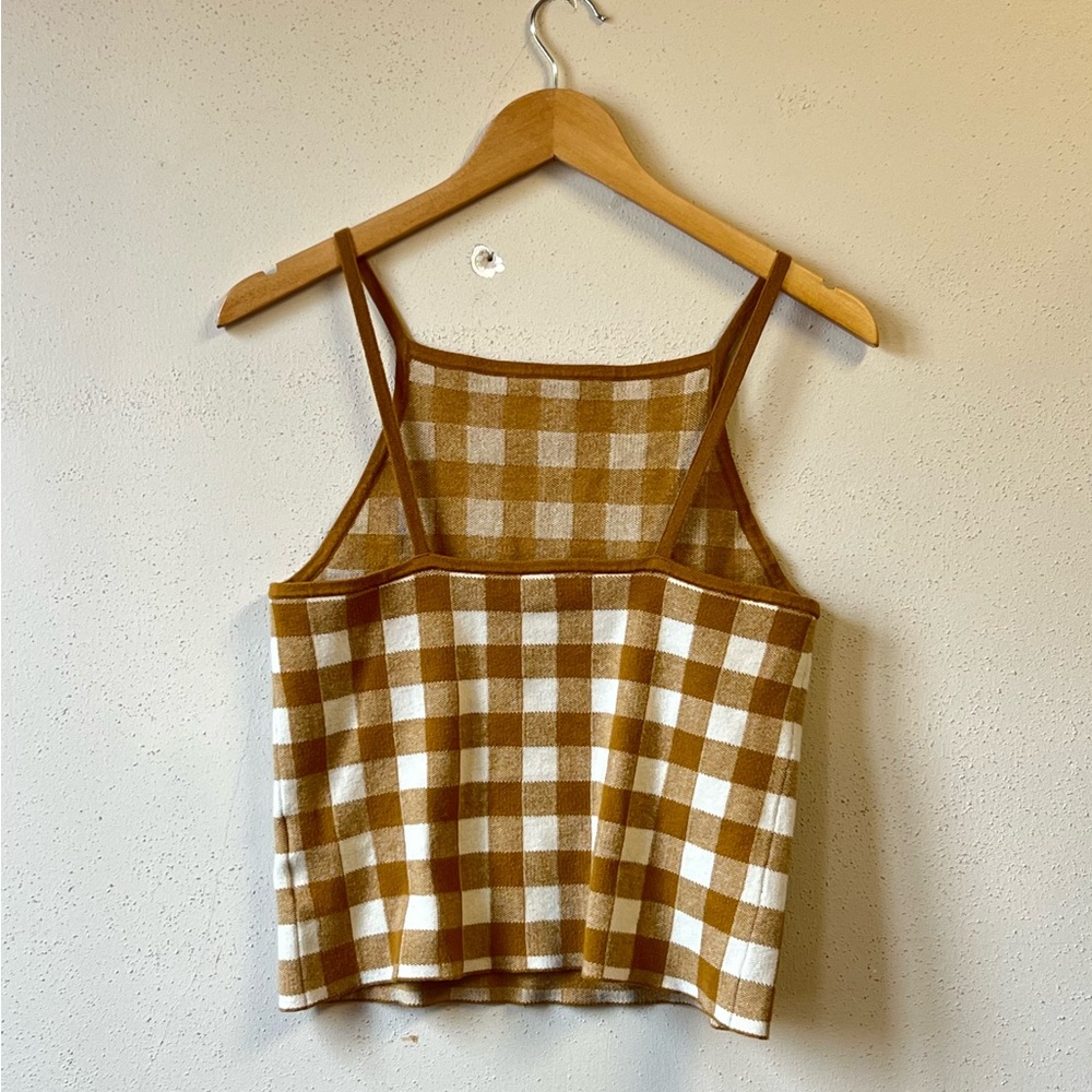 Madewell Gingham Sweater Tank - Picture 2 of 5